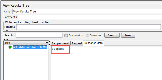 View Results Tree result