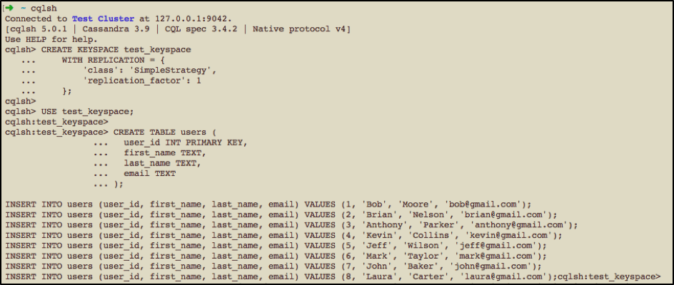 how to load test with jmeter and cassandra