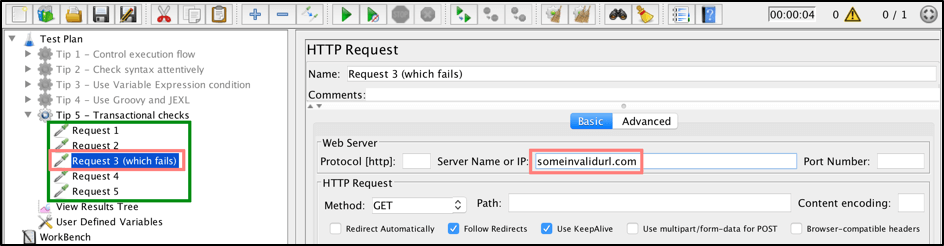 jmeter load testing if condition