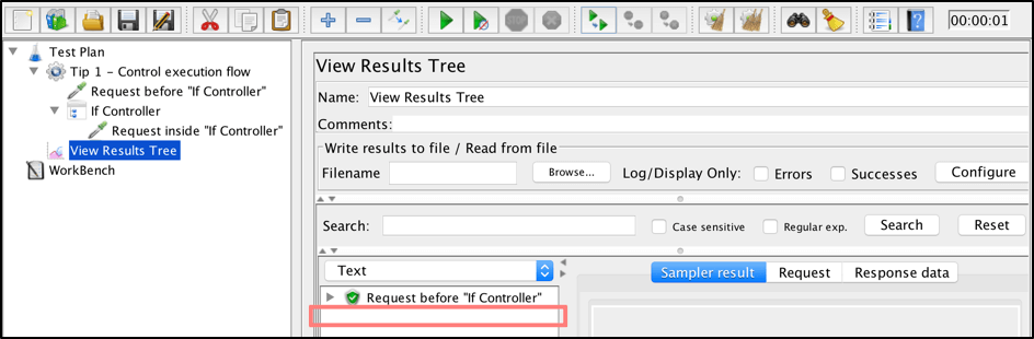jmeter if controller tips