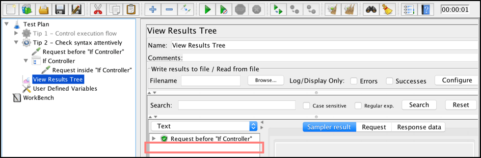 jmeter if controller - how to use