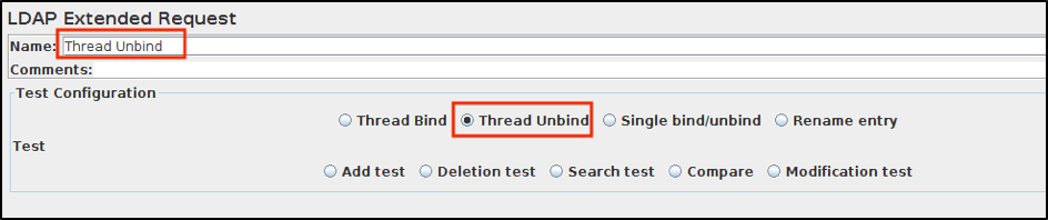 jmeter ldap sampler thread unbind