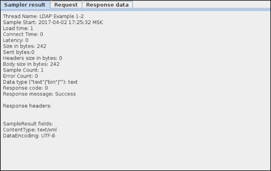 ldap testing on jmeter results