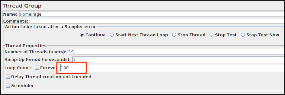 thread group change in JMeter