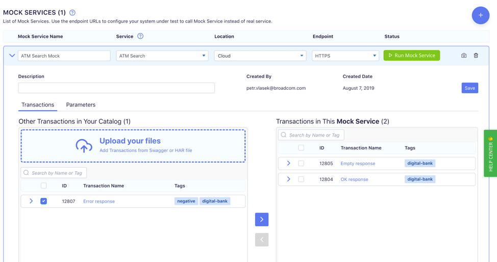 blazemeter mock services
