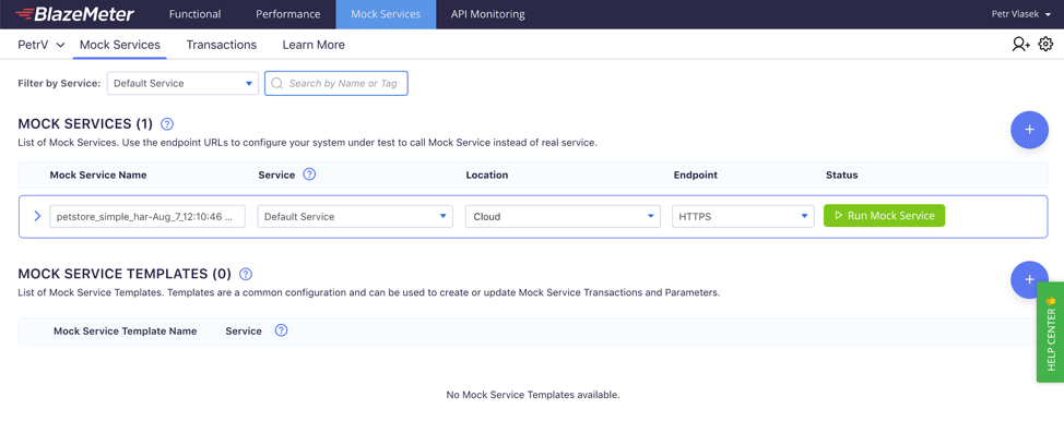 mock services setup