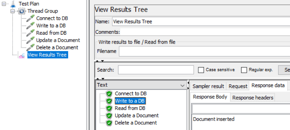 Successful test result