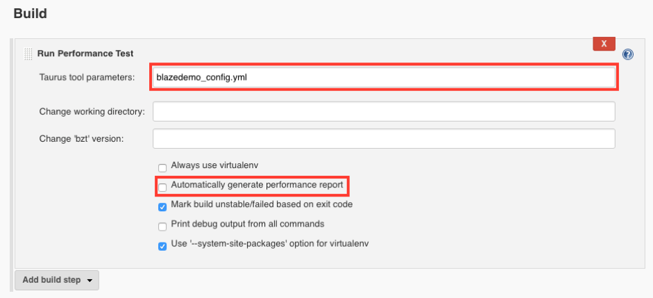 jenkins guide to running performance tests