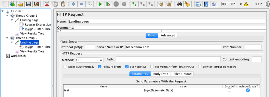 Inter-Thread Communication PreProcessor stores values from the ‘SYNC_FIFO’ queue in the ‘gotBlazemeterData’ variable.