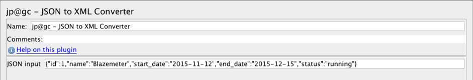 JSON to XML Converter JMeter plugin