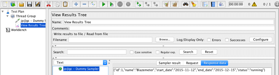 JSON Format Post Processor
