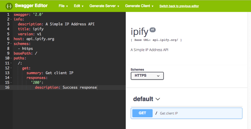 Adding operation to API